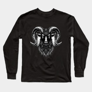 Lordly Dark Ram Goat Long Sleeve T-Shirt